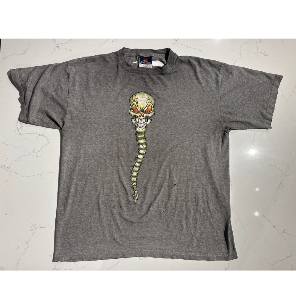 Vintage JNCO Jeans Skull Spine Graphic T-Shirt